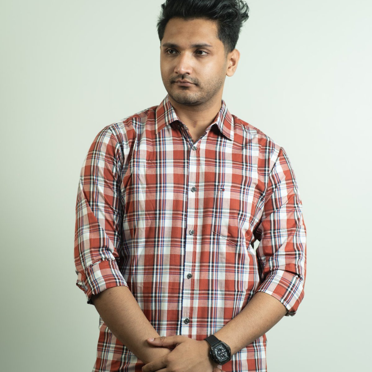 Tommy Hilfiger Bricks Red Check Shirt