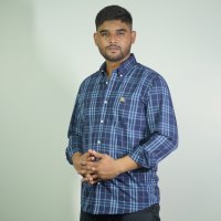 Burberry Royal Blue Check Shirt