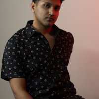 Charcoal Floral Print