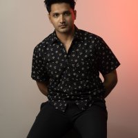 Charcoal Floral Print