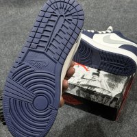 JORDAN 1 LOW BLACK GAME ROYAL MELATIC PLATINUM (1:1 GRADE)